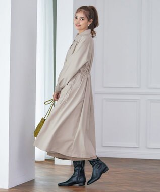 Tiaclasse 【洗える】ラグランパフスリーブトレンチコート ベージュ