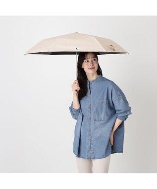 MOONBAT 【WEB限定】遮光100% 晴雨兼用 折りたたみ日傘 ワンポイント ポロポニー 簡単開閉