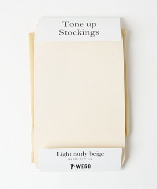WEGO トーンアップストッキング ライトベージュ