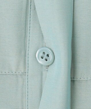 ICB 【WEB限定】 アセテートレーヨン ロングシャツ サックスブルー系