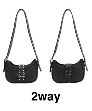 WEGO マルチWAYハーフムーンベルトバッグ 柄4