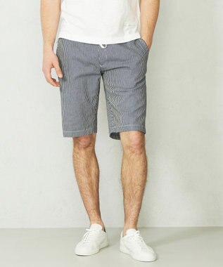  【SPACE／UNISEX】ストライプイージーショートパンツ