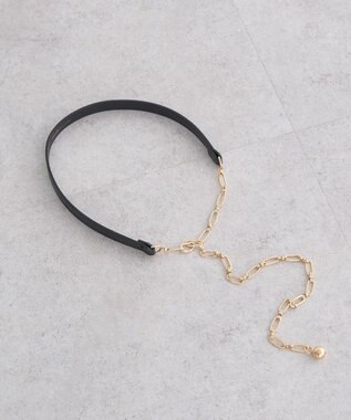 earth music&ecology デザインチェーンＭＩＸベルト Black