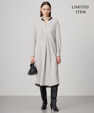 ICB 【WEB限定・洗える】アムンゼンジャージー ワンピース ベージュ系