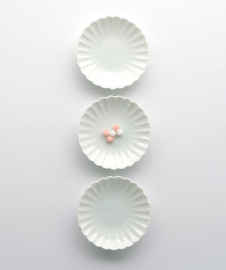 たち吉 【たち吉】白菊　小皿〈5枚〉 美濃焼 ホワイト×ホワイト