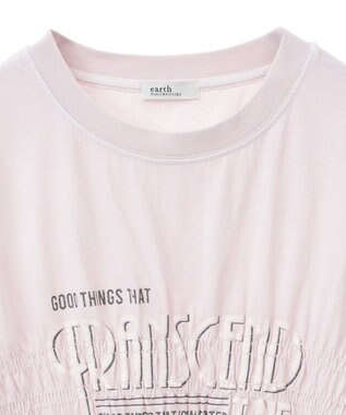 earth music&ecology ピグメントシャーリングプルオーバー Pink Beige