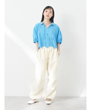 earth music&ecology エンブロイダリープルオーバー Off White