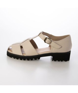 ing <ing>スクエアトゥグルカサンダル アイボリー