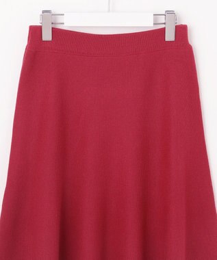 自由区 【セットアップ対応・洗える】ウールミラノフレア スカート レッド系
