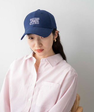 WEGO ロゴ刺繍キャップ ネイビー