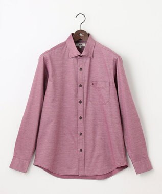 JOSEPH ABBOUD 【ストレッチで快適な着心地・イージーケア】ジャージー シャツ ワイン系