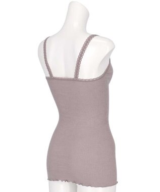 AMPHI あったかインナー 薄手 リブ素材 キャミソール UWF160 アンフィ／ワコール ピーチ