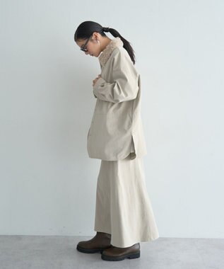 YECCA VECCA レザーライクシャツジャケット Black