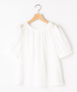 組曲 L ソフトローンパフスリーブ ブラウス アイボリー系