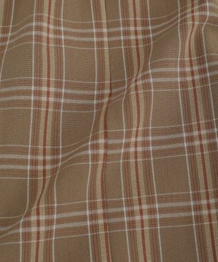 earth music&ecology 【セットアップ可】ビット付きミニスカート Check Brown