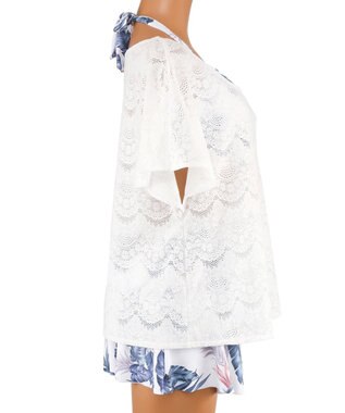 San-ai Resort（三愛水着楽園） 【新色ホワイト＆パープル入荷】４点セット水着　9M・11L【San-ai Resort（サンアイリゾート）】 ブルー