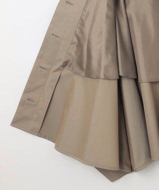 #Newans 【撥水】ラップストールケープトレンチコート シャンブレーベージュ