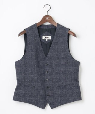 JOSEPH ABBOUD 【イージーケア・多機能】人気 ライトウェーブ ベスト ネイビー系4