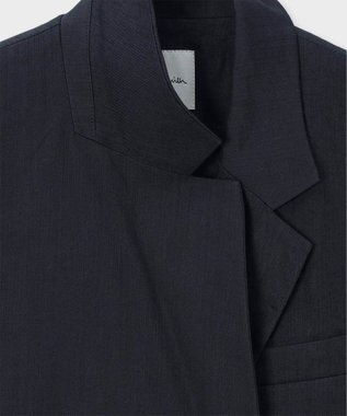 Paul Smith レーヨンリネン フレンチスリーブ ジャケット ネイビー