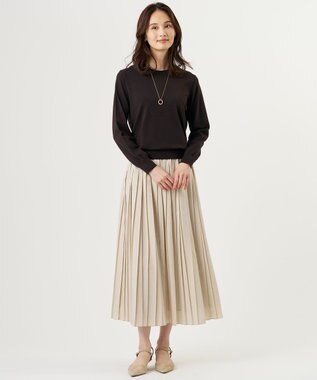 J.PRESS LADIES 【人気定番アイテム・シーンレスに活躍・WEB限定カラーあり】PRINCE クルーネック ニット ダークブラウン系