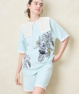 une nana cool 【ムーミン】MOOMIN × une nana ccol　プルオーバー&ハーフパンツセット ME