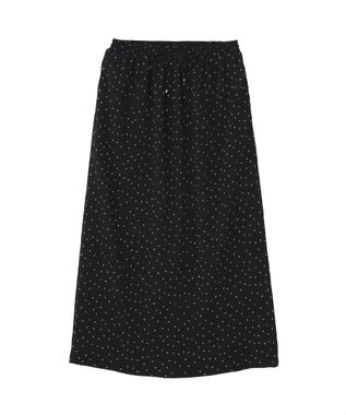 Green Parks 楊柳プリーツスカート Black