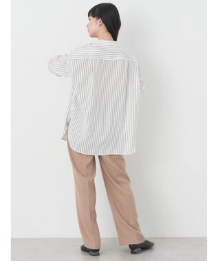 earth music&ecology ワンタックストレートパンツ Beige