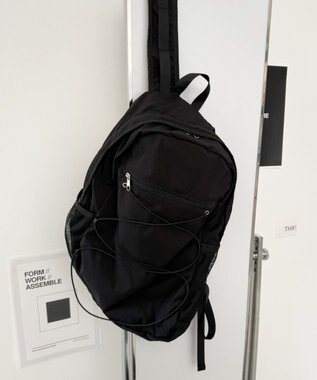 WEGO 【ユニセックス着用ITEM】コードデザインバックパック ブラック