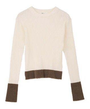 CRAFT STANDARD BOUTIQUE とてもち袖シャギーニットプルオーバー Ivory