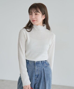 Green Parks ・Ｐｅｔｉｔ　Ｆｌｅｕｒ　ジャカードハイネックロンＴＥ