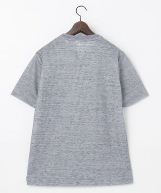 JOSEPH ABBOUD 【吸水速乾/軽量】リネンTOPピケ Tシャツ ブルー系