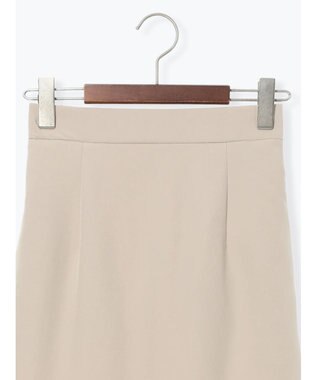 Te chichi 【雑誌掲載アイテム】ダブルクロスイージーナロースカート ベージュ