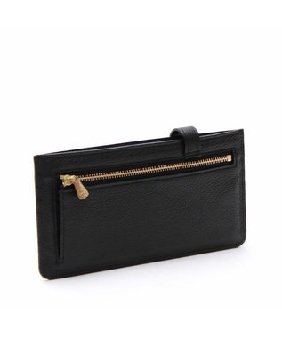 A.D.M.J. 【牛革】スパニッシュレザー/モーツァルト スワロフスキー・クリスタル付 スリムウォレット ブラック