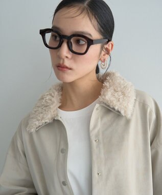 YECCA VECCA レザーライクシャツジャケット Black