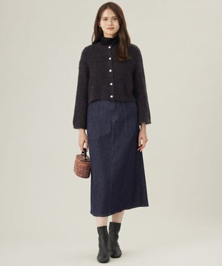 自由区 【洗える】ウスカルデニム スカート インディゴ