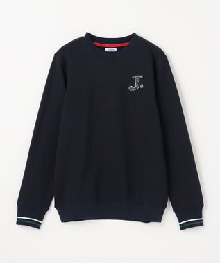 J.PRESS KIDS 【140-170cm】J. レジメンストライプ ロゴ トレーナー ネイビー系