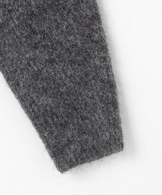 組曲 L へアリーヤーン フレア ニット チャコールグレー系