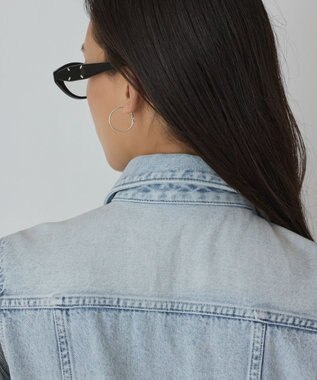 GRACE CONTINENTAL デニムロングジレワンピース サックス