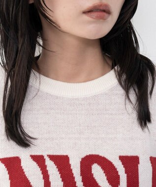 WEGO グラフィックニットプルオーバー 柄1