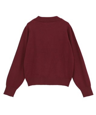 earth music&ecology ボウタイニットプルオーバー Red