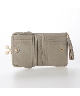 UNBILLION 【テレビ ドラマ着用アイテム】perche アクリル玉がま口2つ折り財布 グレードット