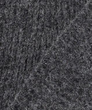 組曲 L へアリーヤーン フレア ニット チャコールグレー系