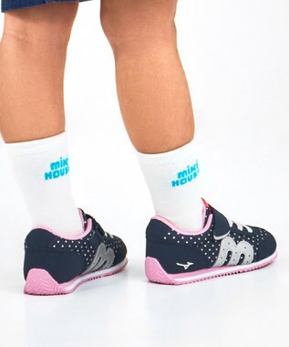MIKI HOUSE HOT BISCUITS 【WEB限定】【16-21cm】ミズノコラボ キッズシューズ【WebLimited】 紺×ピンク