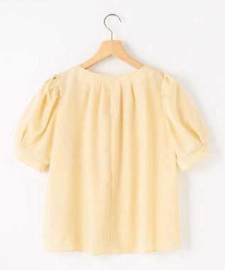 組曲 L ソフトローンパフスリーブ ブラウス カスタード系