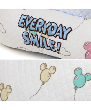 PET PARADISE ディズニー ミッキーマウス カドラー 《風船柄》  Ｍ 64×48cm ホワイト×ブルー