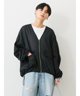AMERICAN HOLIC イージーケア＋接触冷感　シアーブルゾン Black