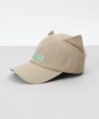 AURORA 【 ANNA SUI（アナ スイ）】ネコ耳ロゴ刺しゅうキャップ