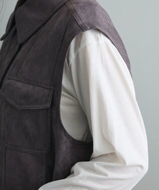 CRAFT STANDARD BOUTIQUE フェイクスエードベスト Charcoal Gray