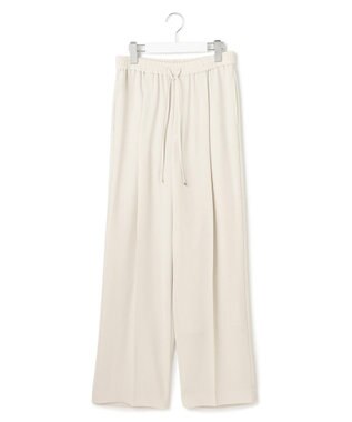 23区 【接触冷感/UVカット/吸水速乾】ストレッチジョーゼット ワイド パンツ ベージュ系