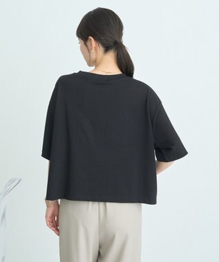 earth music&ecology 【接触冷感/洗濯機可】ＮＵＩＴＡ　ＬＡ　ＢＥＬＬＥ　ＥＴＯＩＬＥショートＴ Black